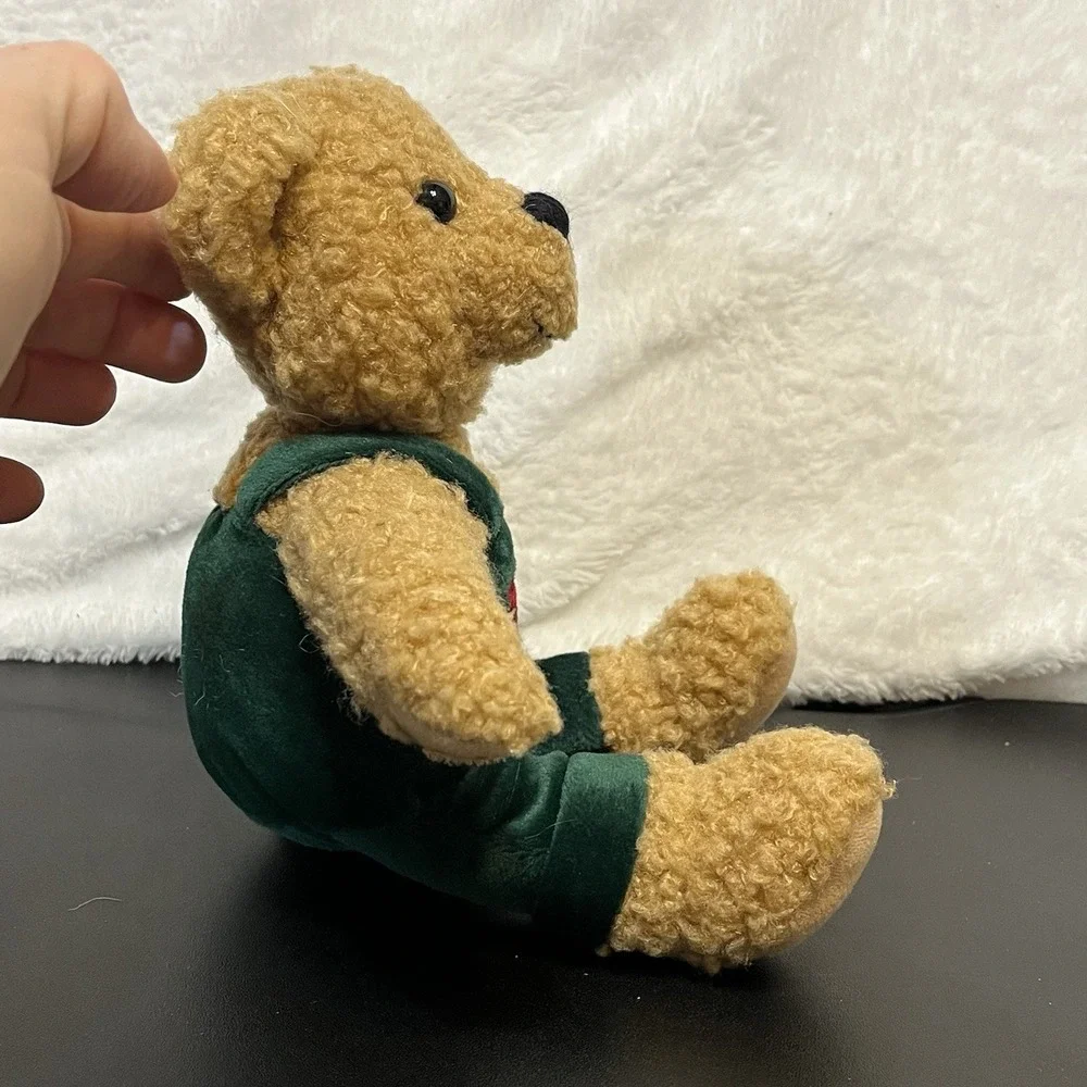 Hallmark Kiss Kiss Mistletoe Stuffed Teddy Bear Replacement Snowflake Bibs Green